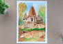create beautiful handmade landscape, paintings